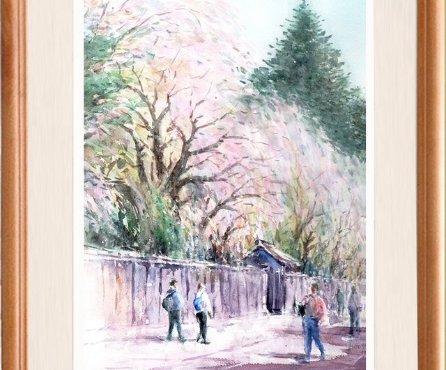水彩画原画 枝垂れ桜・角館 水彩画原画 枝垂れ桜・角館 （水彩画原画 枝垂れ桜・角館）