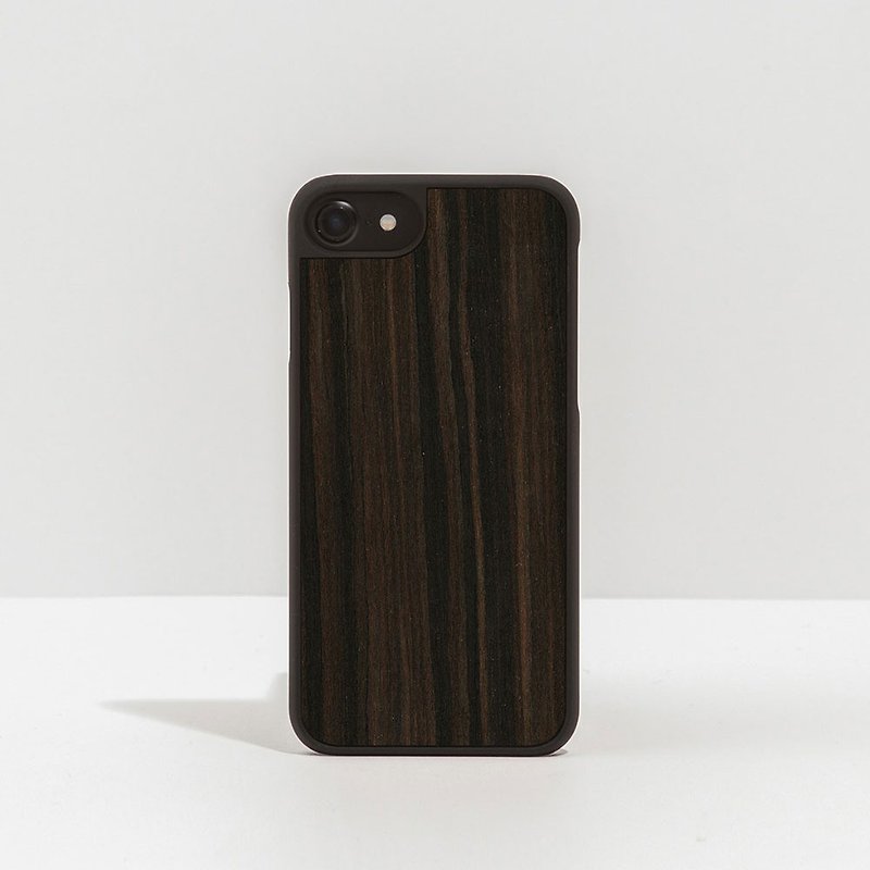 [Pre-Order] Log Phone Case/Wood Grain Dark Brown-iPhone/Huawei - Phone Cases - Wood Brown