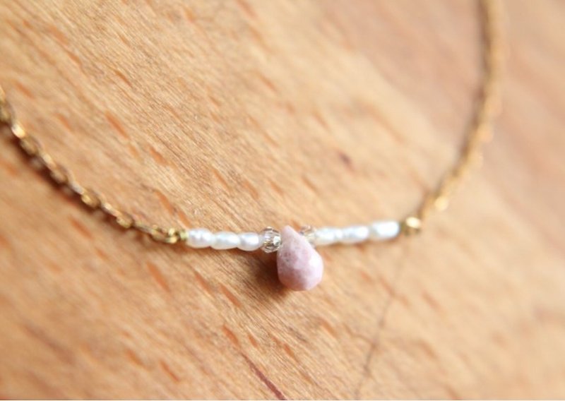 Rhodolite-balance bracelet - Bracelets - Gemstone Pink