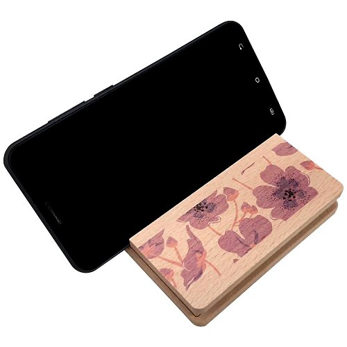 PRINT+SHAPE 花系列 木質手機架擴音擴香盒 櫻花 客製化禮物 手機擴音座