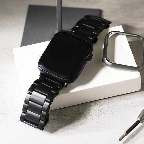 W.WEAR 時間穿搭 Apple watch - 鈦金屬 蘋果專用錶帶