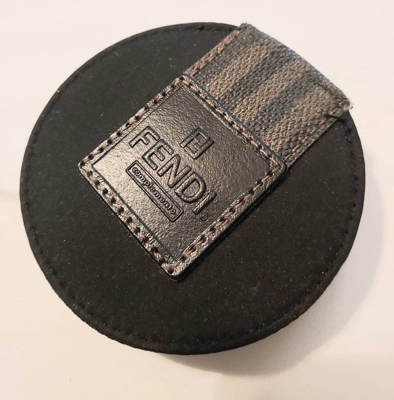 絕版老品 1980's 老義大利 Fendi 芬迪 隨身化妝鏡包 - 錢包/皮夾/長短夾 - 其他材質 