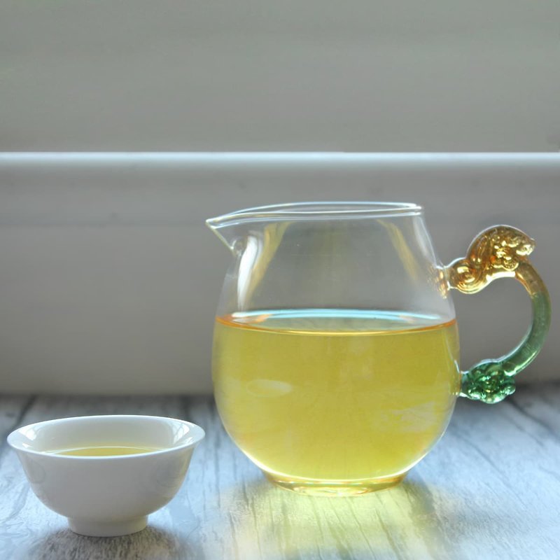 Dragon-shaped glass glass handle big dragon egg tea sea | glass handle | exquisite glass | fair cup - Teapots & Teacups - Glass Transparent