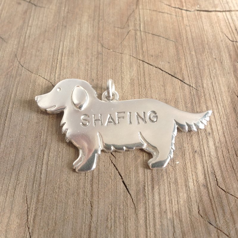 Sterling Silver-Warm Wang Ajin-Golden Retriever Pet Brand Keyring - Other - Sterling Silver Silver