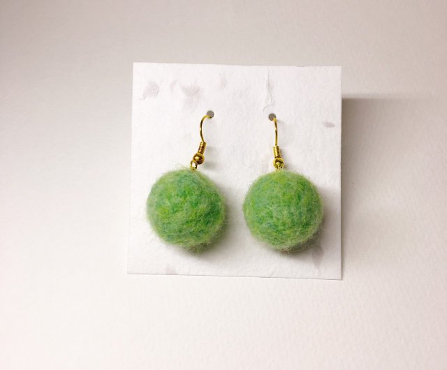 Poof ball clearance earrings