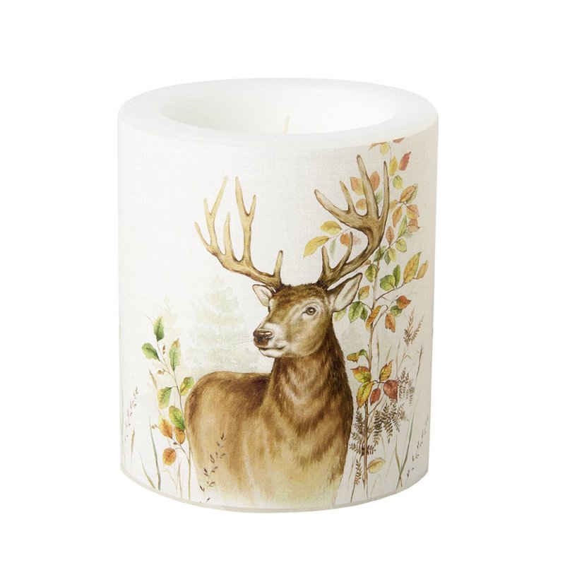 Germany IHR-Figure Flower Atmosphere Candle-Deer Hunting Atmosphere Candle - Candles & Candle Holders - Wax Multicolor