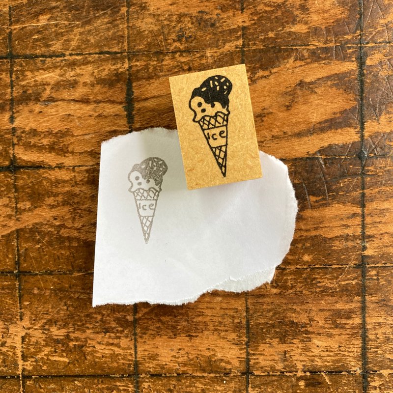 muu醬的印章/冰淇淋 - 印章/印台 - 橡膠 