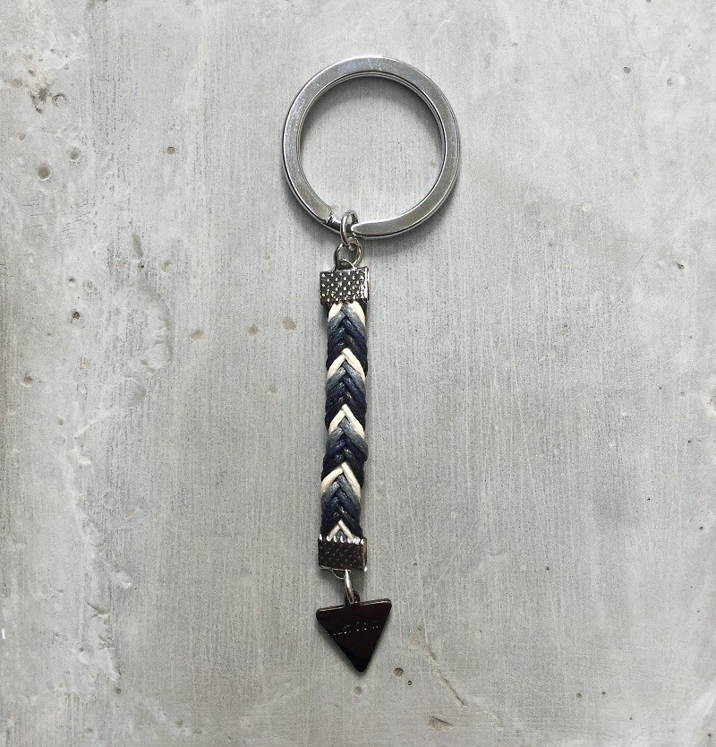 Zhu. Fishtail knitting keychain -JUST DO IT (Christmas gift / gift exchange / Referral men) - Keychains - Other Metals 