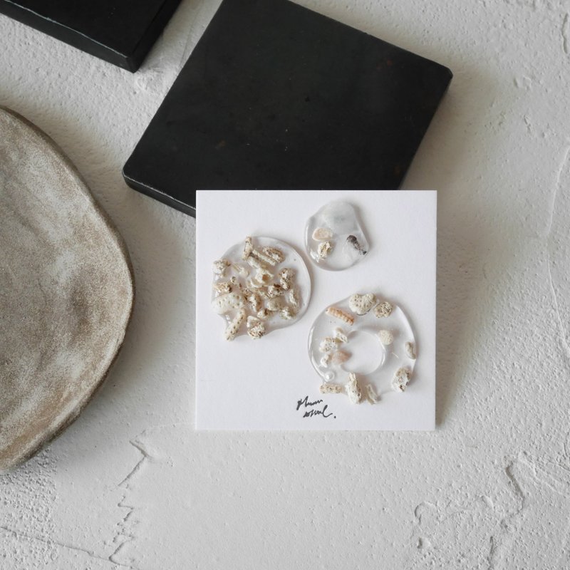 耳環 ピアス / イヤリング  | 海的延伸 no.5 | pinkoi限定 - 耳環/耳夾/耳骨夾 - 樹脂 透明