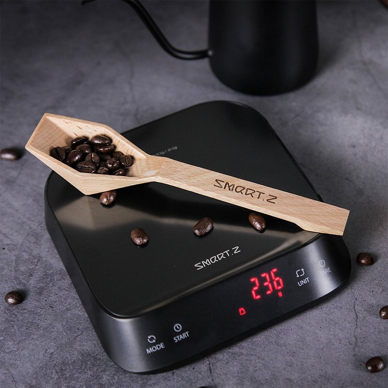 SMART.Z 咖啡電子秤 自動計時免按鍵 四種模式 霧面銀 消光黑 新 - 咖啡壺/咖啡器具 - 其他材質 