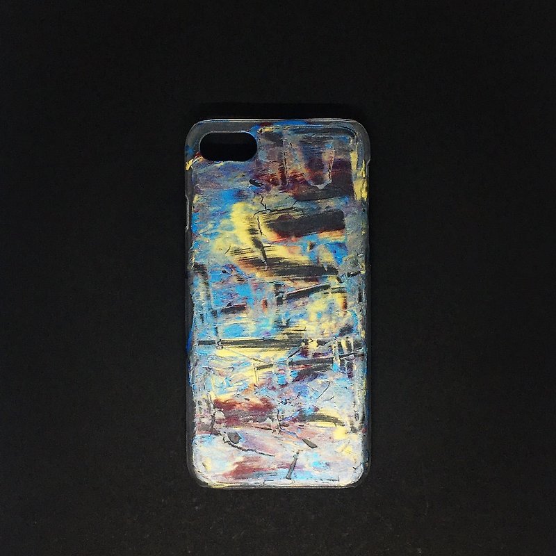 Acrylic 手繪抽象藝術手機殼 | iPhone 7/8 |  Crack - 手機殼/手機套 - 壓克力 多色