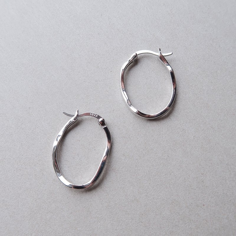 Sterling Silver Earrings & Clip-ons Silver - / Reunion after a long absence/ 925 Sterling Silver Earrings