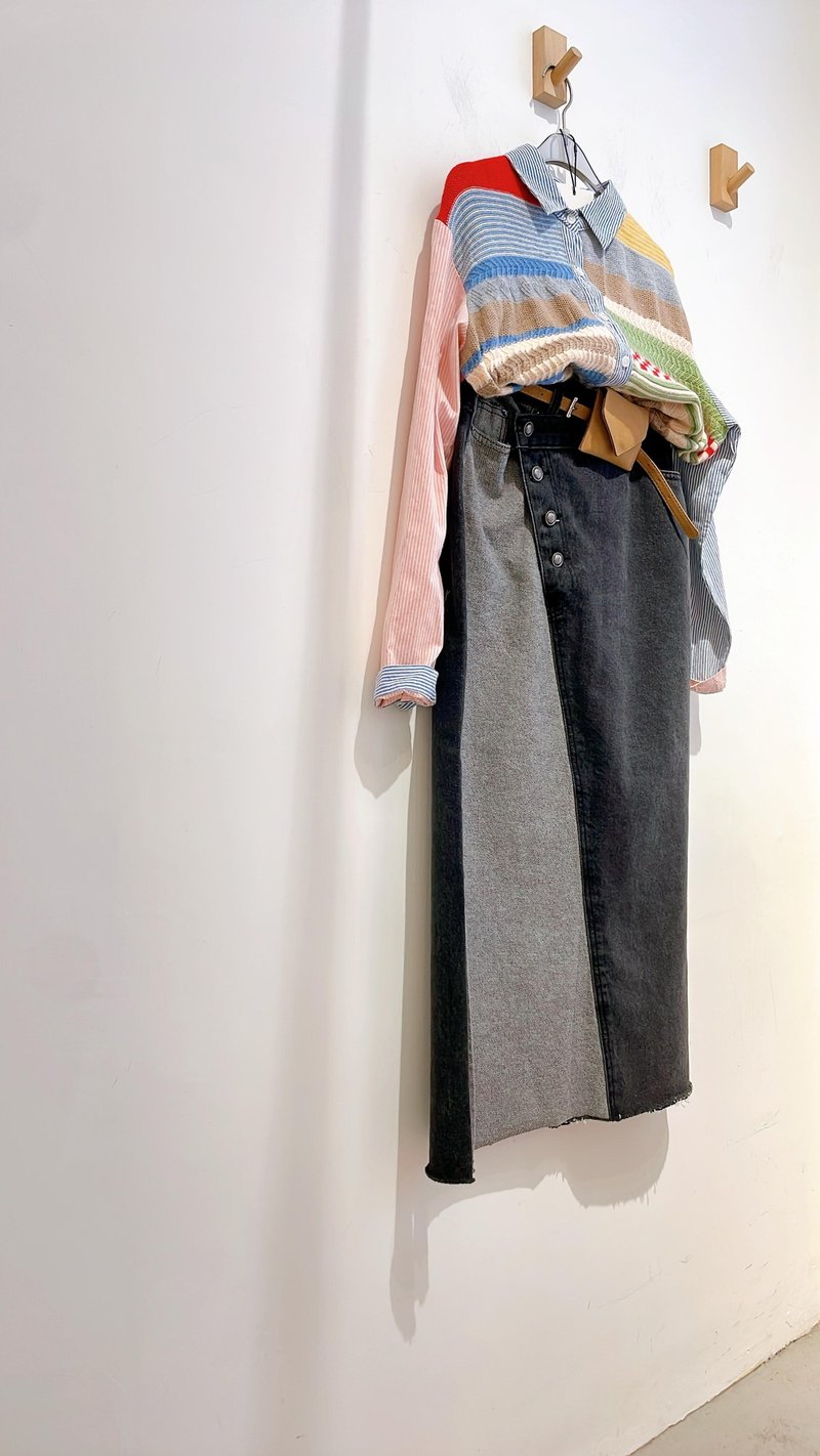 2025FW Colorblock T-Shirt - Women's Shirts - Other Materials 