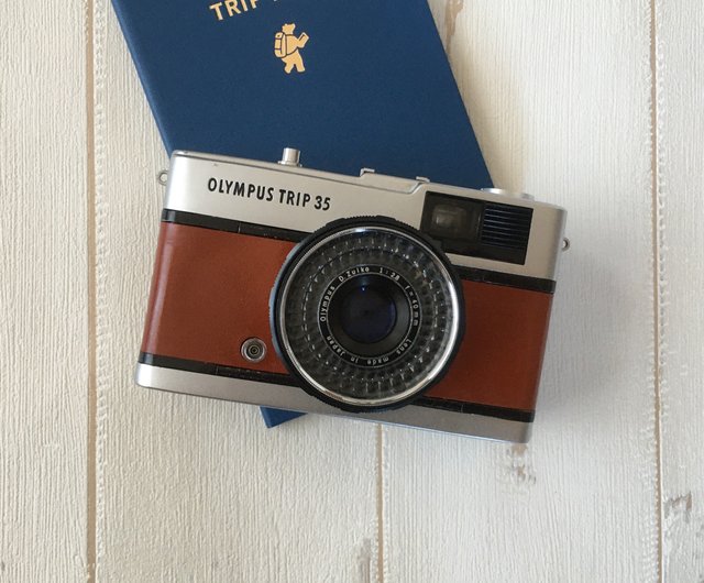 OLYMPUS TRIP 35 鮮やかな レッド レザー調 - rehda.com