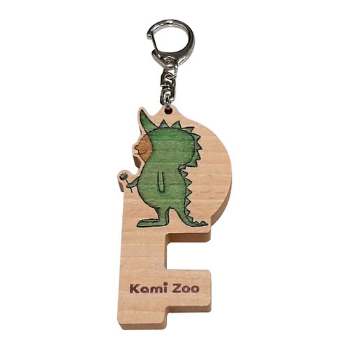 PRINT+SHAPE 木質手機架鑰匙圈 獻給你 客製化禮物 鑰匙包 手機支架 吊飾 動物