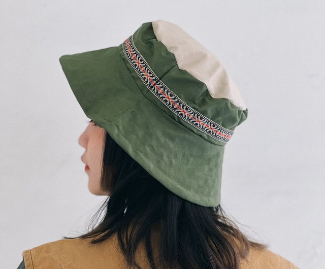 Nylon Waterproof Bucket Hat Army Green - Shop toutoubags Hats