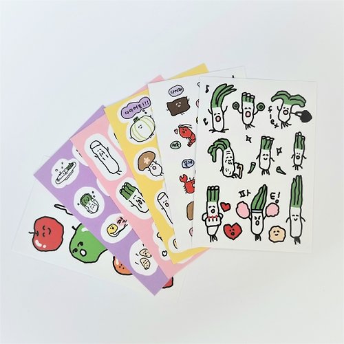 MR.DORI STUDIO Odeng soup sticker pack(6 sheets)