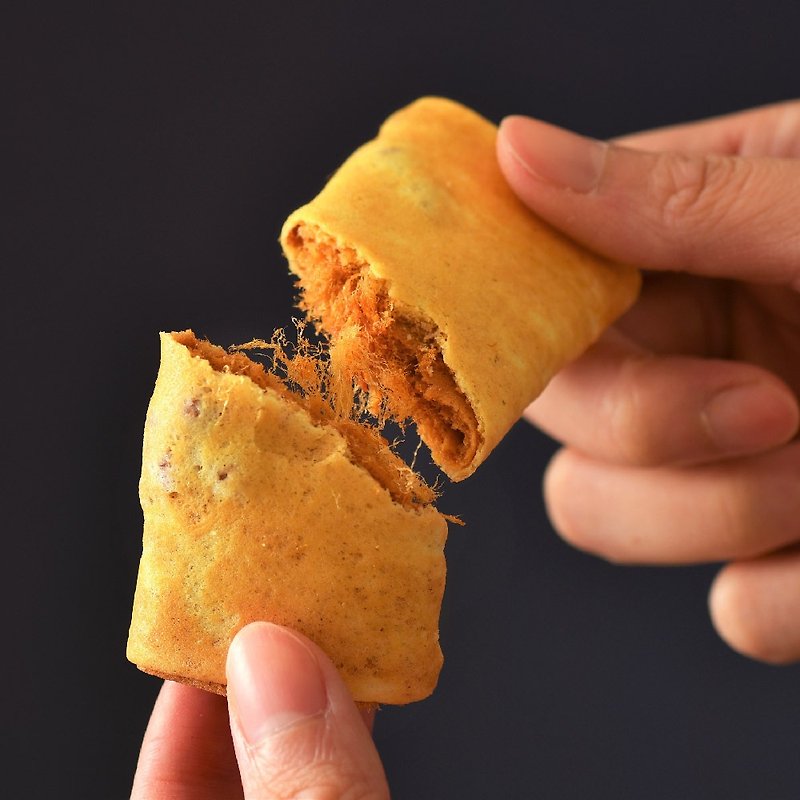 【Santong Hanguo】Crispy Pork Floss Rolls (12 pieces) - Snacks - Fresh Ingredients Orange