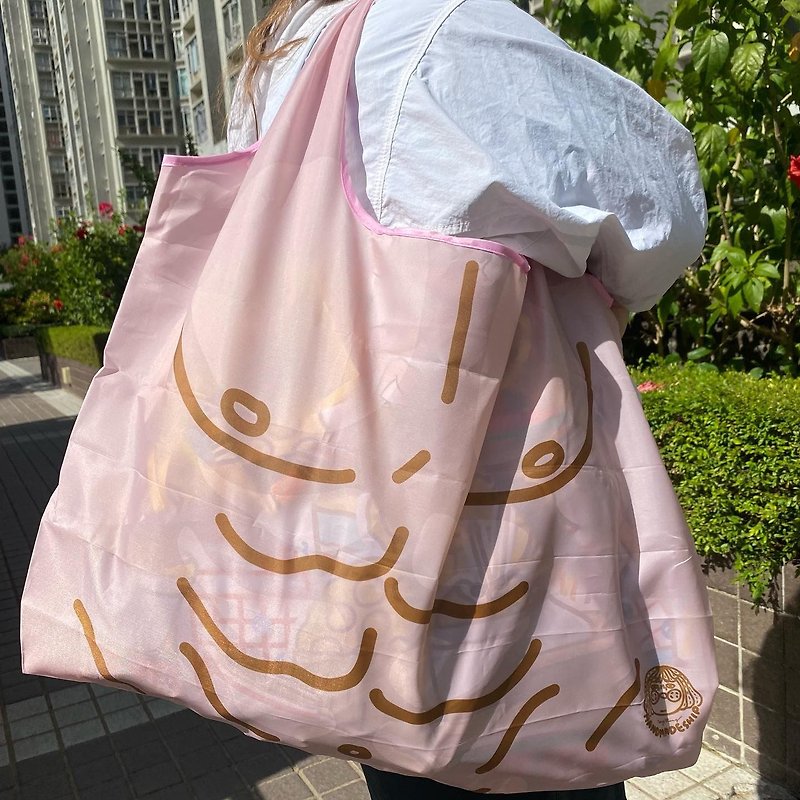 Foldable Waterproof Shopping Bag | Muscle Man - Handbags & Totes - Other Materials 