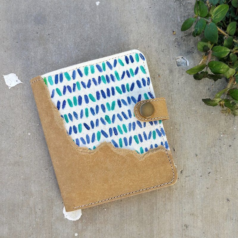 [With the series] blue-green dot short clip - Wallets - Paper 