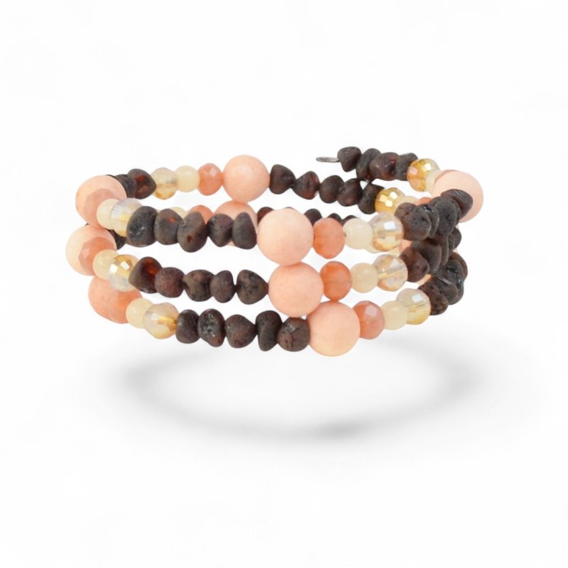 女士時尚波羅的海琥珀手鍊 VM19 - 手鍊/手環 - 寶石 多色