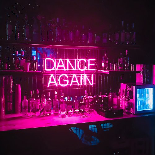 霓虹燈客制 DANCE AGAIN LED Neon Sign霓虹燈發光字廣告餐廳酒吧Bar跳舞