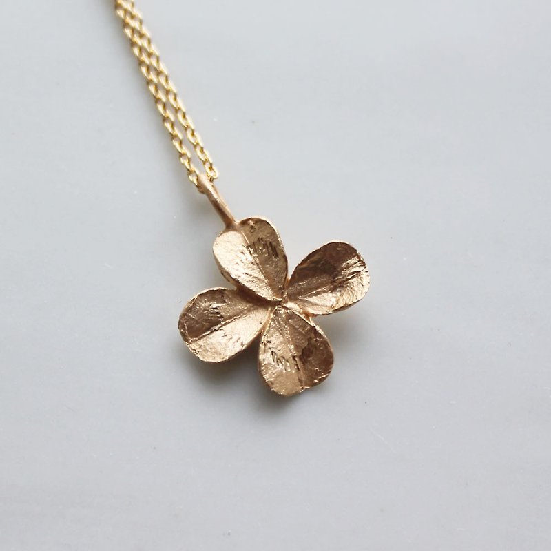 クローバーのネックレス - 項鍊 - 貴金屬 金色