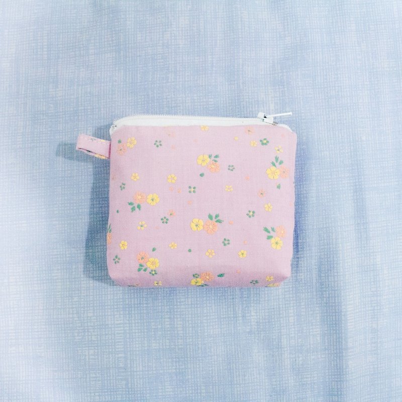 Moo loved mother. Coin Purse - Coin Purses - Cotton & Hemp Pink