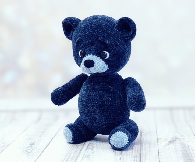 Dark blue deals teddy bear