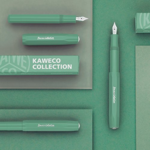 KAWECO 台灣 德國 KAWECO COLLECTION 系列鋼筆 鼠尾草綠 F