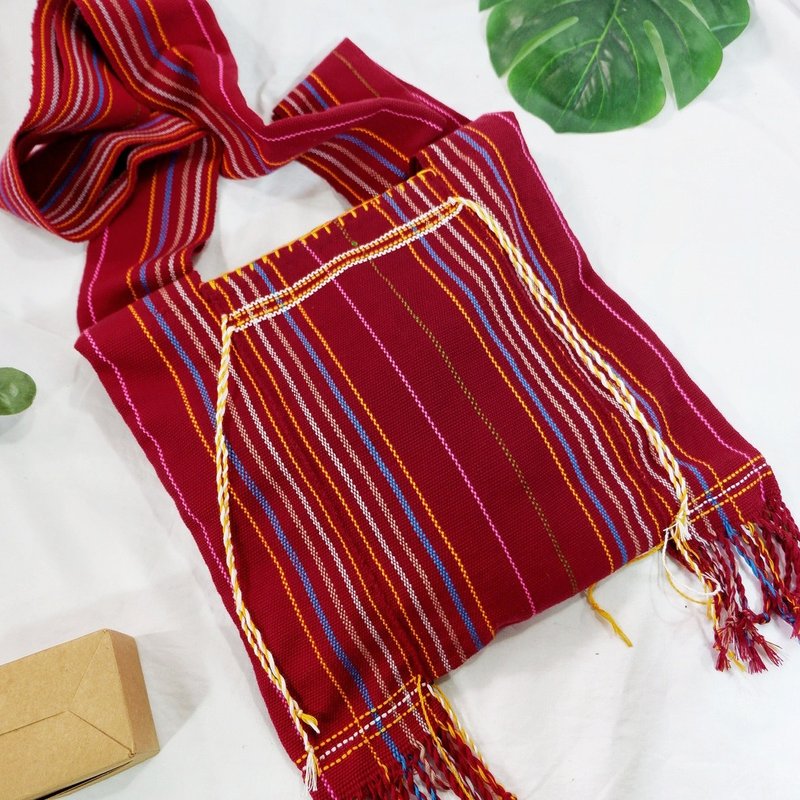 Crossbody bags hand woven fabric bag hippie boho bag Karen bag 設計館