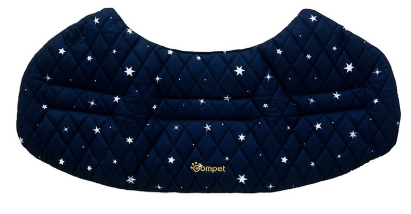 COMPET double-sided comfort pad for pets (starry sky black) - หมอน - ผ้าฝ้าย/ผ้าลินิน สีน้ำเงิน