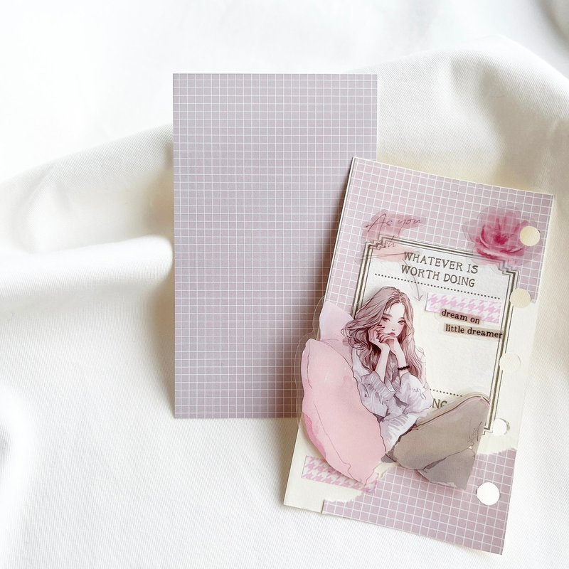 迷你設計紙【奶油粉】 - 筆記本/手帳 - 紙 粉紅色