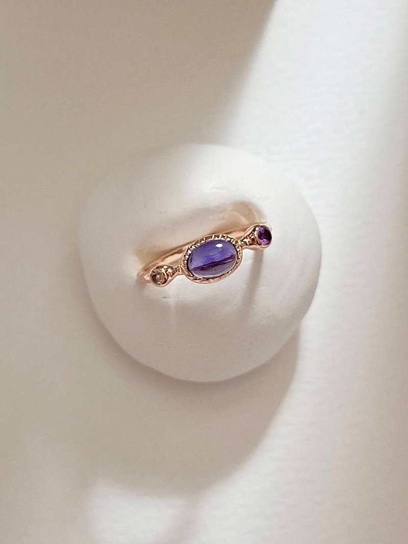 amethyst ring - General Rings - Crystal Purple