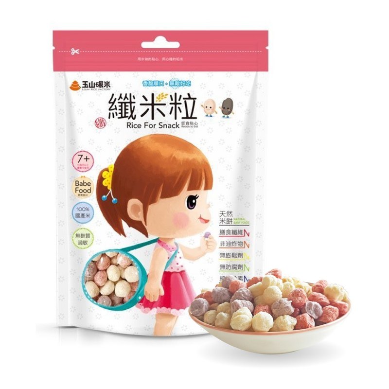 [Yushan Rice Milling] Gluten-free rice cakes/100% pure rice rice cakes/fiber rice grains 80g - ขนมคบเคี้ยว - อาหารสด ขาว