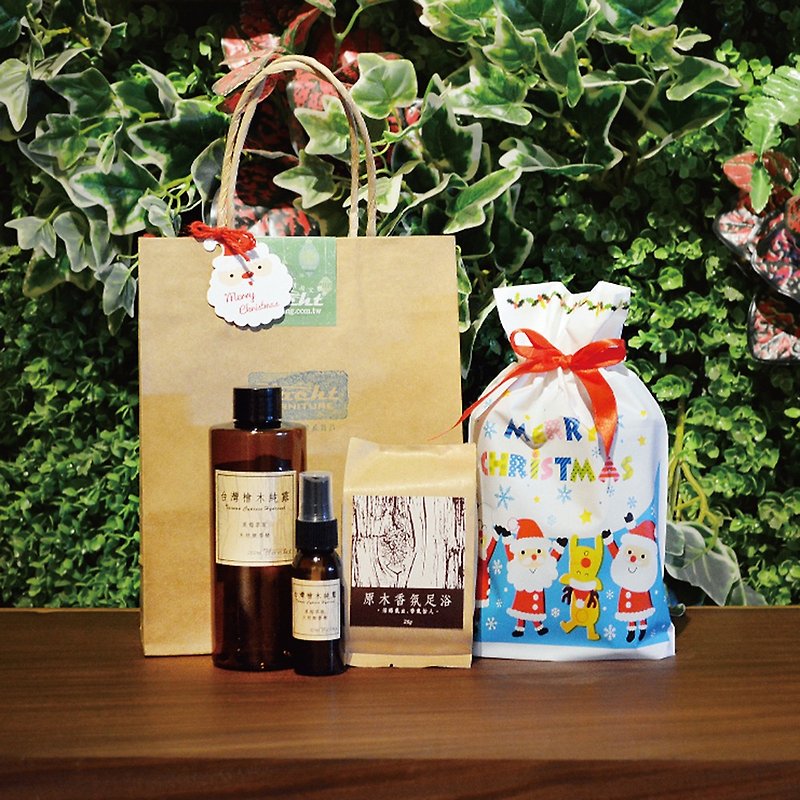 Limited Fragrance Christmas Lucky Bag-Cypress Dew Spray 30mlx1/ Cypress Dew 250mlx1/ Fragrance Foot Bath Bag x1 - Fragrances - Wax Khaki