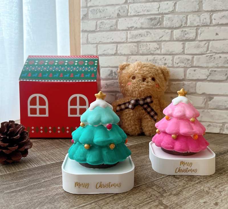 [Christmas Gift] Christmas Tree with Color Diffusing Stone - จัดดอกไม้/ต้นไม้ - พืช/ดอกไม้ หลากหลายสี