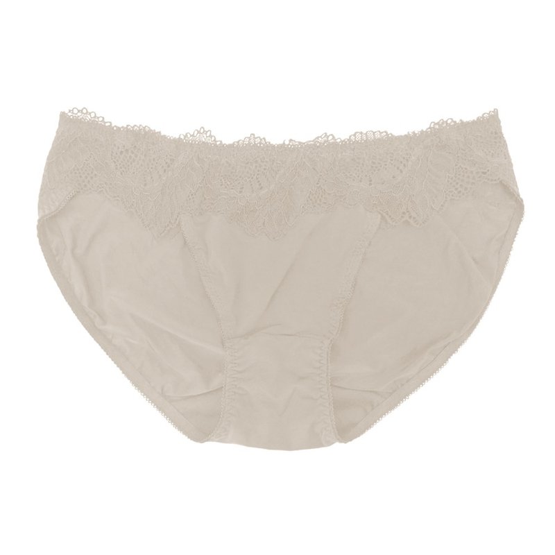 【綳雷奇】Lycra Briefs - Beige - Women's Underwear - Polyester Khaki