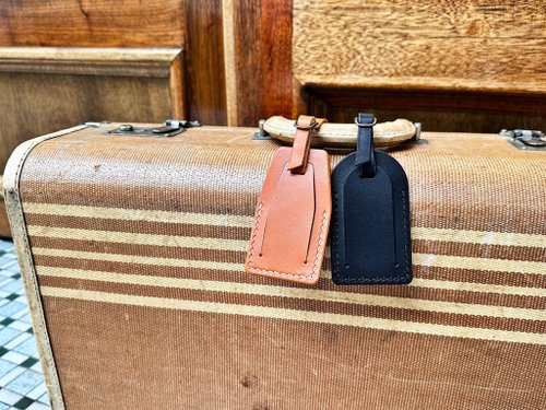 港產皮革｜Leatherism Handmade Products 揭蓋式行李牌 皮革DIY材料包 免費刻名 旅行用品 牛皮行李吊牌