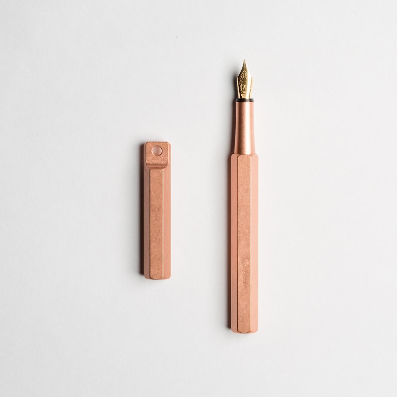 [Portable Fountain Pen] Classic Core Series Bronze - Fountain Pens - Copper & Brass Gold