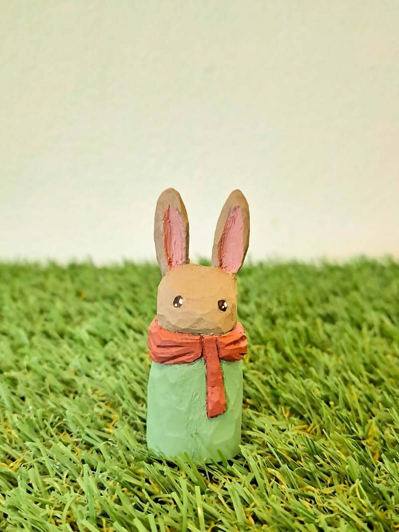 Little Rabbit - 公仔/玩偶 - 木頭 