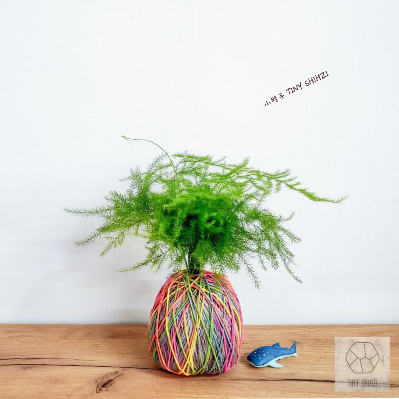 溫度變色苔球【彩織球】含茶飲・台中手作課程 - 植栽/花藝 - 植物．花 