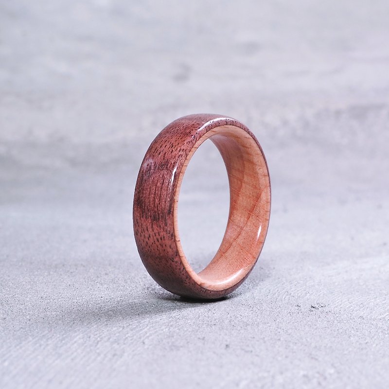 Classic wooden ring Walnut x Beech - General Rings - Wood 