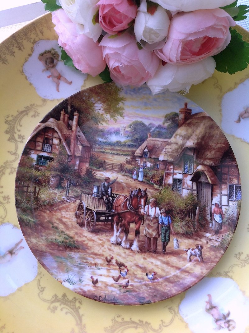 British-made Wedgwood limited edition hand-painted plate is worth collecting ~ inventory new - อื่นๆ - เครื่องลายคราม 