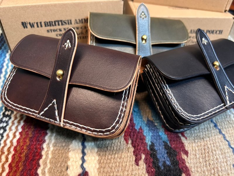 【山雨製作】二戰英軍子彈零錢包 WWII BRITISH AMMO POUCH - 零錢包/小錢包 - 真皮 