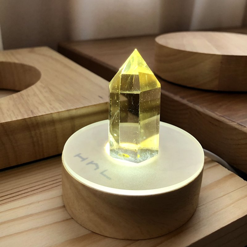 【開運水晶燈】天然黃水晶 招財富也能很文青  (含燈座) - 擺飾/家飾品 - 水晶 黃色