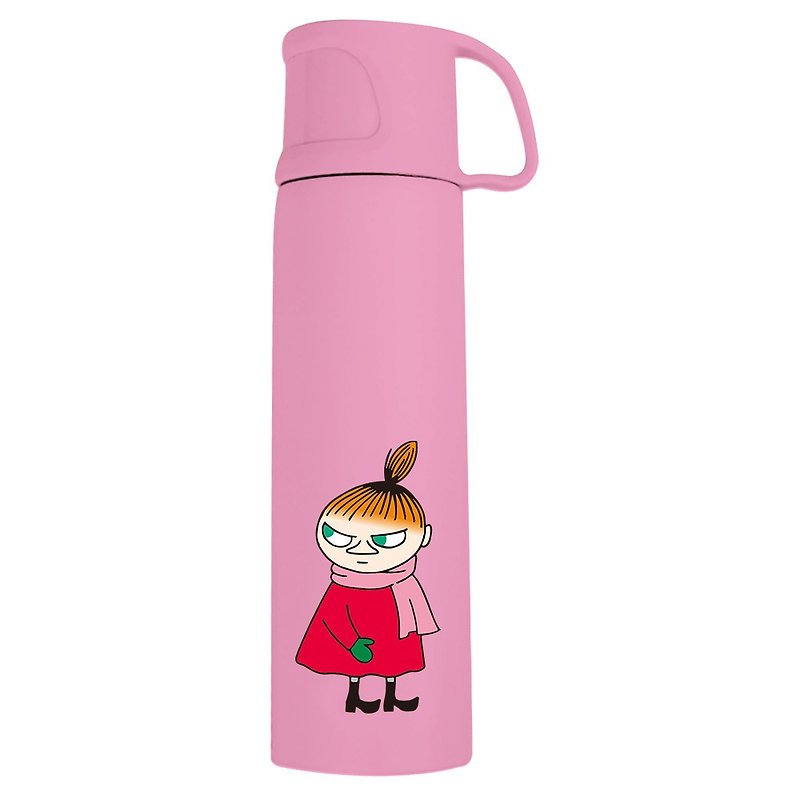 Moomin嚕嚕米授權-杯蓋保溫瓶(粉紅/大) - 其他 - 其他金屬 紅色