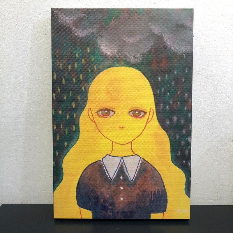 Rainy Day//無框畫 - 海報/掛畫/掛布 - 棉．麻 綠色
