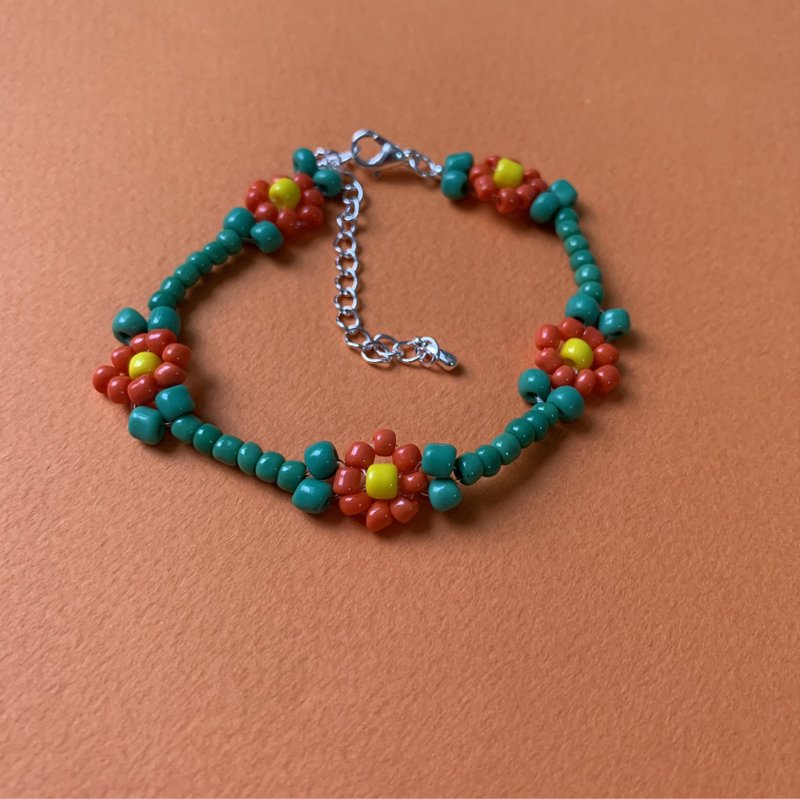 Flowers bead bracelet - Bracelets - Other Materials Multicolor