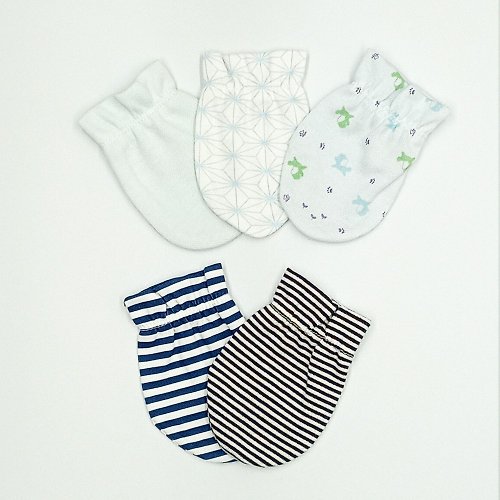 Baby Organics育兒良品 【日本OP mini】嬰兒手套 男生款 / 隨機出貨 不挑花色